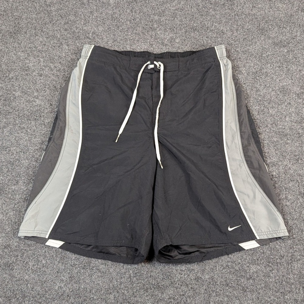 Lot of 2 Vintage Nike Silver Tag Shorts Mens XL Blue Black Mesh Lined Athletic - Picture 12 of 16